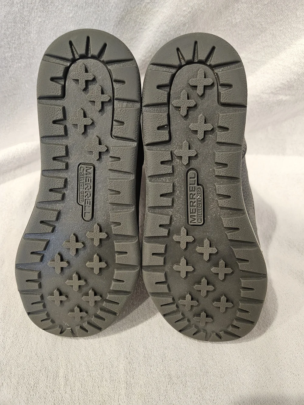 Merrell Grey Snow Crush 3 200g Insulated Waterproof Warm Winter Boots Girls Sz 4